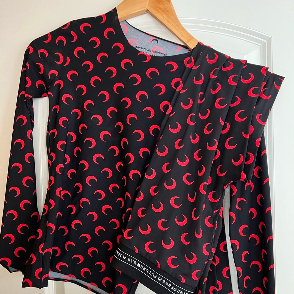 Marine Serre Black Moon Two Piece Set Small